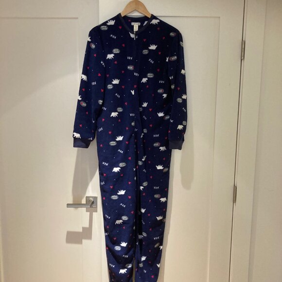 Midnight Maddie Fleece Fuzzy Onesie (Medium) - Picture 8 of 14